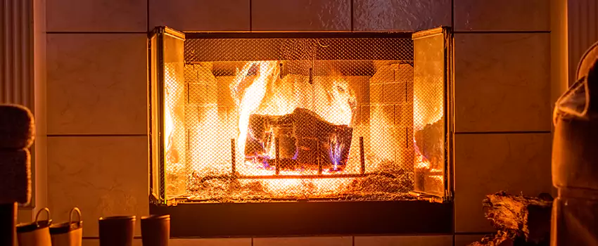 Mendota Hearth Landscape Fireplace Installation in Duncan, Oklahoma