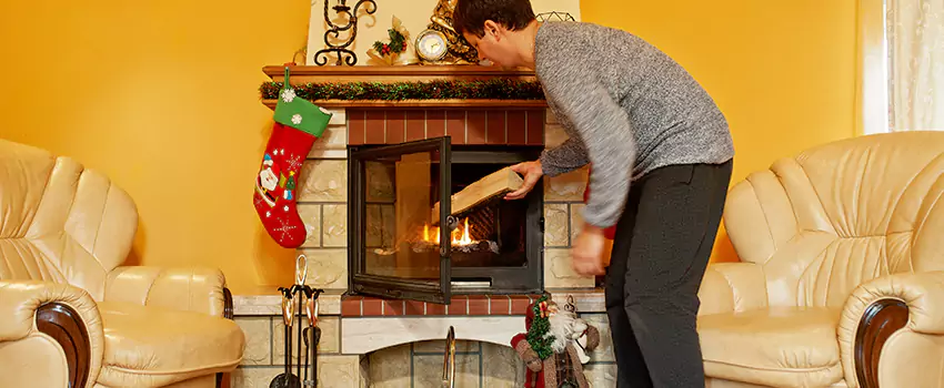 Rusted Metal Fireplace Restoration in Duncan, Oklahoma